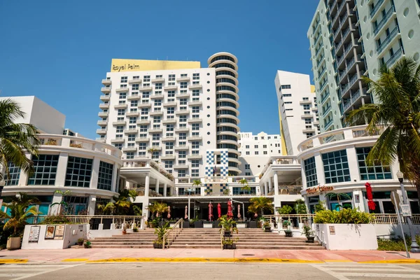 Royal Palm Hotel Stängt För Att Stoppa Spridningen Coronavirus Covid — Stockfoto