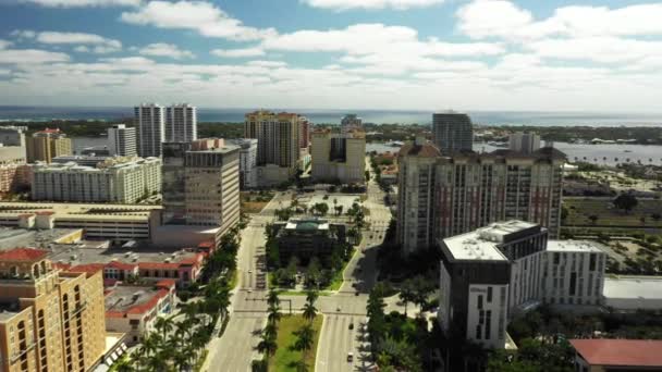 Vídeo Aéreo Okeechobee Blvd West Palm Beach Eua — Vídeo de Stock