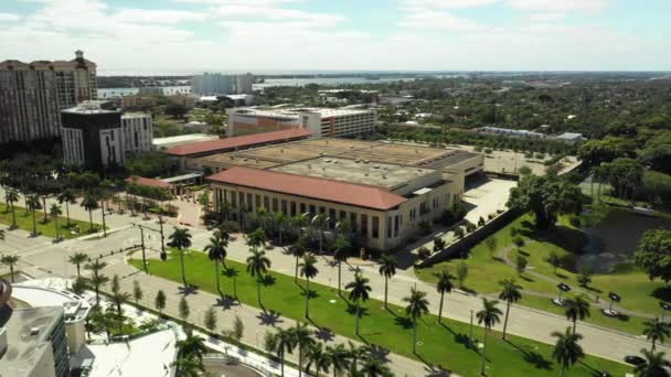 Palm Beach Convention Center Strzał Drona Lotniczego — Wideo stockowe