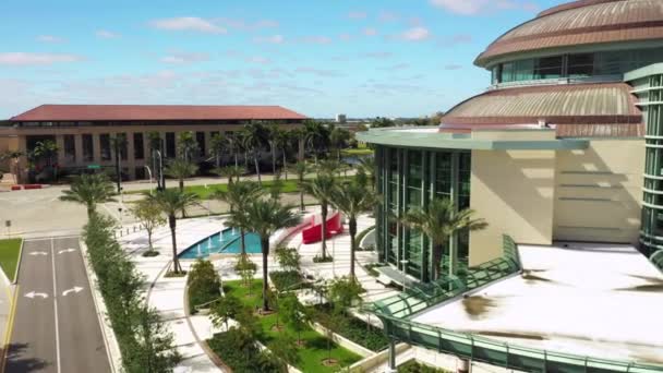 Повітряне Відео Kravis Center West Palm Beach — стокове відео