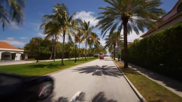Bewegungstour Durch Palm Beach Usa — Stockvideo