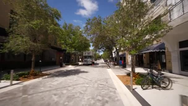 Bewegtbild West Palm Beach Während Coronavirus Covid Schließung Aller Geschäfte — Stockvideo