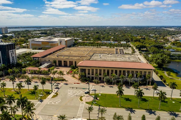 Foto Aérea Edificio Del Centro Convenciones Del Condado Palm Beach —  Fotos de Stock