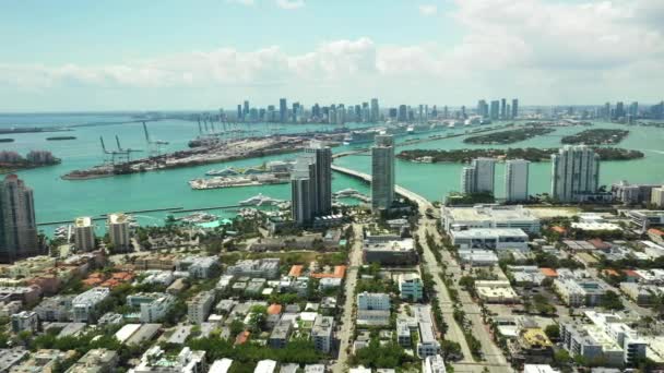 Miami Beach Krása Záběry 2020 — Stock video