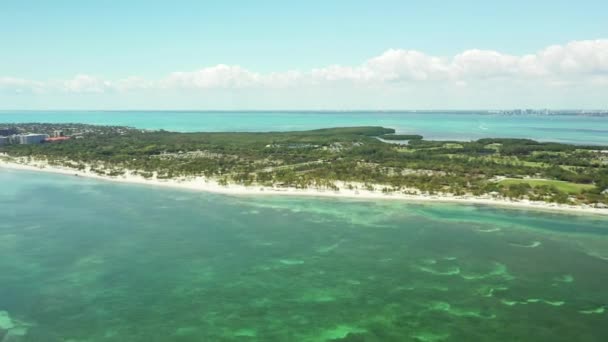 Aerial Fast Flyover Key Biscayne Yhdysvallat — kuvapankkivideo