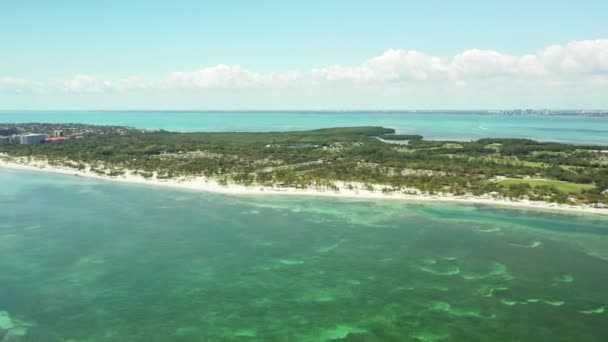 Flyover Rápido Aéreo Key Biscayne Eua — Vídeo de Stock