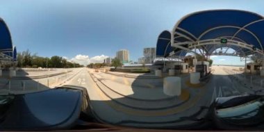 360 sanal gerçeklik görüntüsü Miami Florida Key Biscayne 'i gişeden geçiriyor.