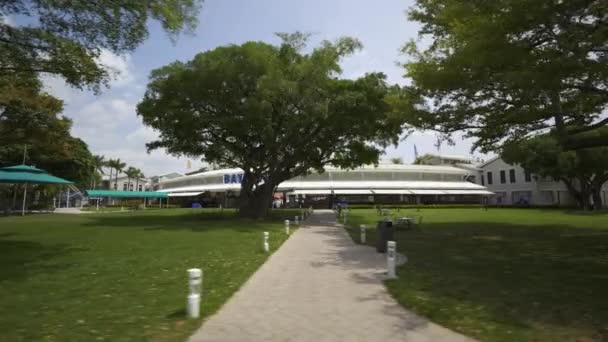 Променад Торгового Центра Miami Bayside Marketplace — стоковое видео