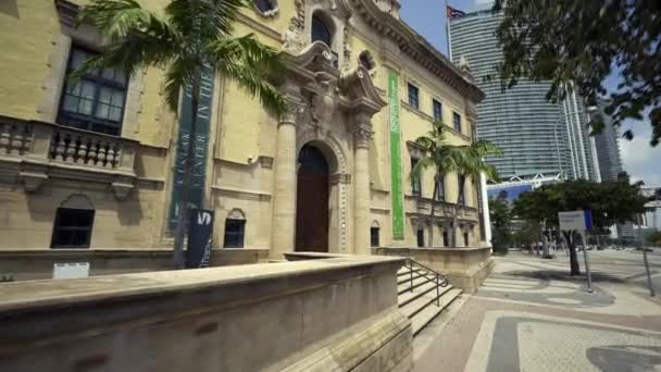 Torre Libertad Miami Con Cámara Movimiento — Vídeos de Stock