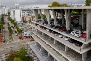Hava fotoğrafı Miami Plajı Lincoln Yolu Otoparkı