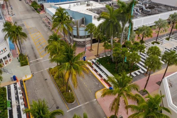 Miami Beach Lincoln Road Shops Closed Observing Social Distancing Order — Stock Photo, Image