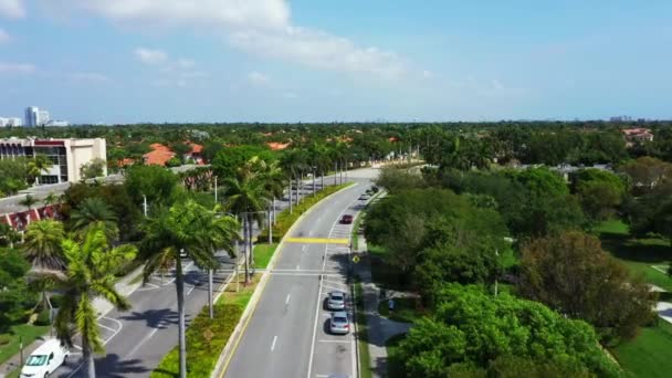 Luchtbeelden Van Three Islands Boulevard Harbor Island — Stockvideo