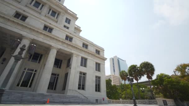 Foto Belleza Del Palacio Justicia Miami Dade — Vídeos de Stock