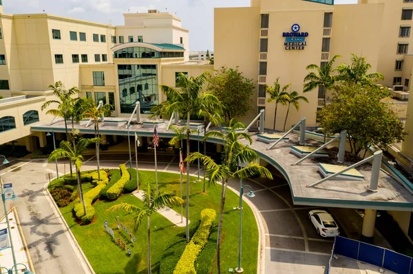 Zdjęcie Lotnicze Broward Health Medical Center Fort Lauderdale — Zdjęcie stockowe