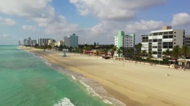 Ters hareket videosu Hollywood Beach FL Coronavirus Covid 19 salgınından kapatıldı