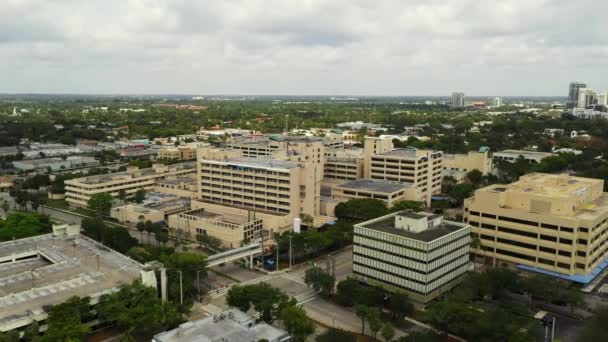 Aerial Fort Lauderdale Sjukhus — Stockvideo