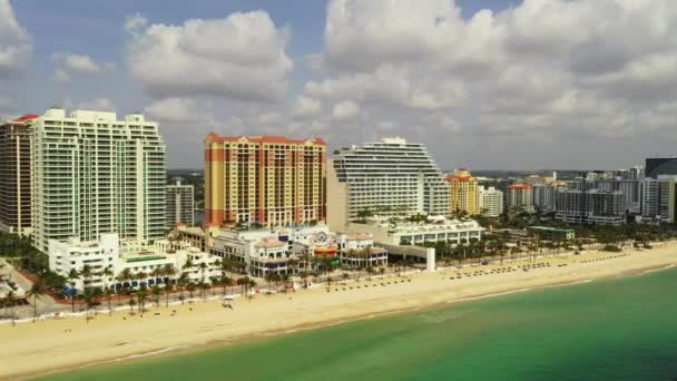 Hoteles Fort Lauderdale Beach — Vídeo de stock