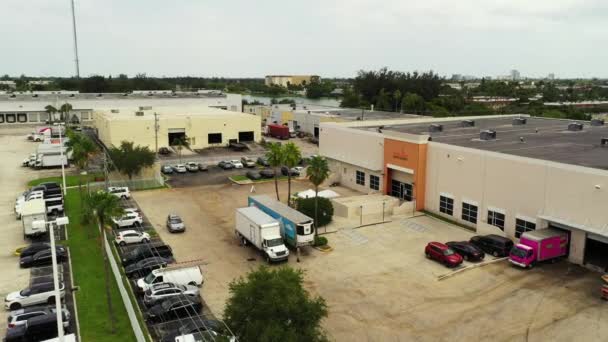 Luchtfoto Video Voeden Zuid Florida Voedselbank — Stockvideo