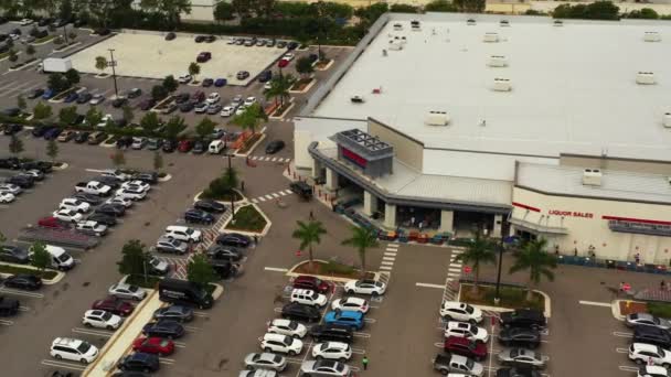 Filmik Lotu Ptaka Costco North Miami Kwiecień 2020 — Wideo stockowe