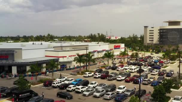 Miami Usa April 2020 Costco North Miami Long Lines Spread — Stock Video