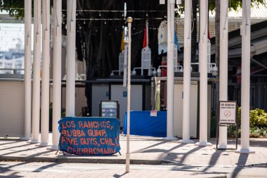 Foto Bayside Market Miami, Coronavirus Covid 19 salgınını durdurdu.