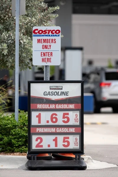 Costco Fuel 기록낮은 2020 — 스톡 사진