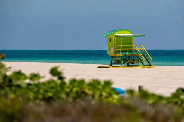 Desolate Miami Beach Ditutup Setelah Coronavirus Covid Ditutup — Stok Foto