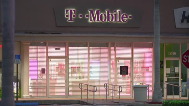 Sunny Isles Beach Ηπα Απριλίου 2020 Mobile Store Closed Hours — Αρχείο Βίντεο