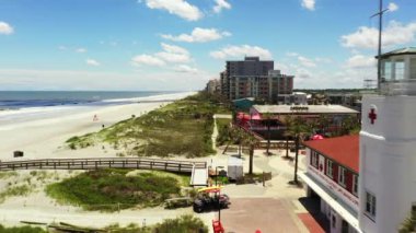 Coronavirus Covid 19 salgını nedeniyle Jacksonville Beach FL 'de oteller kapandı.