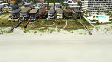 Jacksonville Beach FL 'deki evler ve oteller.