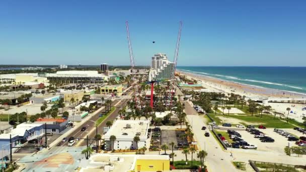 Hava Video Turistleri Daytona Beach Çekiyor — Stok video