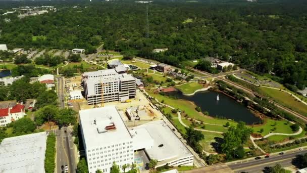 Cinematic Aerial Video Cascades Park Tallahassee Usa — Stock Video