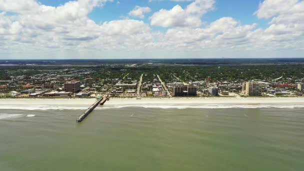 Flygtur Med Jacksonville Beach Stängd Coronavirus Covid Pandemi — Stockvideo