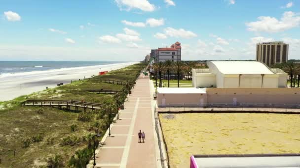 Jacksonville Beach Wyłączył Coronavirus Covid Pandemia — Wideo stockowe