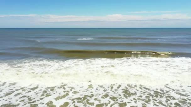 Hava Görüntüsü Okyanus Dalgaları — Stok video