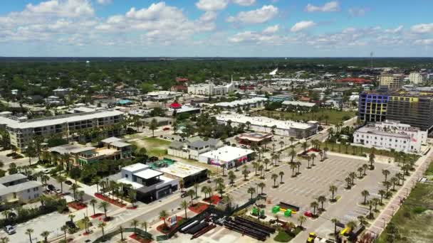 Vídeo Aéreo Destino Turístico Jacksonville Beach Estados Unidos — Vídeos de Stock