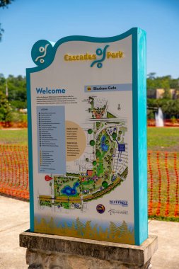 Cascades Park Tallahassee FL 'de bilgi işareti