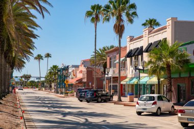 Photo of shops at Daytona Beach FL USA clipart