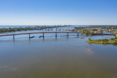 Halifax Nehri Daytona Plajı FL hava aracı fotoğrafı