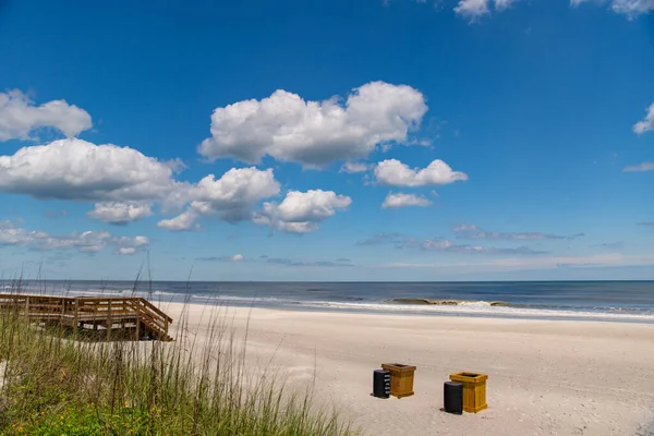 Jacksonville Beach Zamknięte Powodu Coronavirus Covid — Zdjęcie stockowe