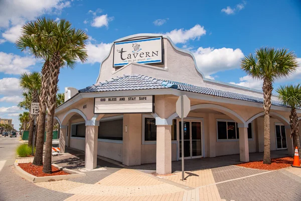 Tavern Ulicy Bar Zamknięty Powodu Coronavirus Covid Jacksonville Beach — Zdjęcie stockowe