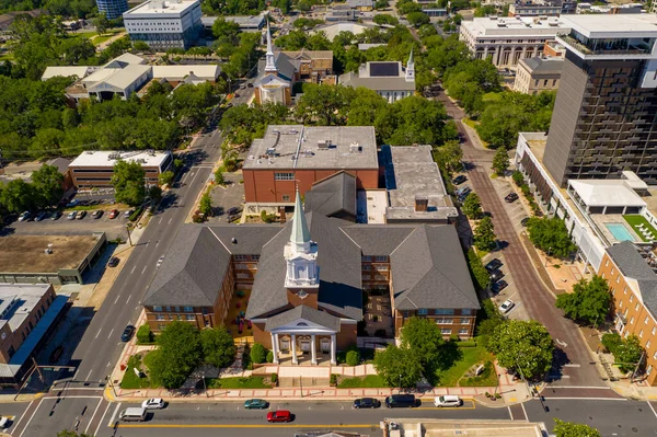 Aerial Drone Photo First Baptist Church Tallahassee — стокове фото