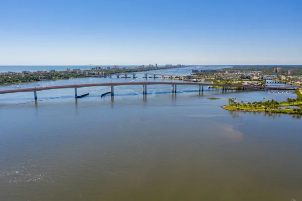 Halifax River Daytona Beach Luftaufnahme Einer Drohne — Stockfoto