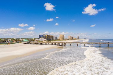 İnsansız hava aracı fotoğrafı Jacksonville Sahili FL