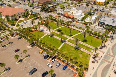 Hava fotoğrafı Seawalk Pavyonu Jacksonville Beach FL ABD