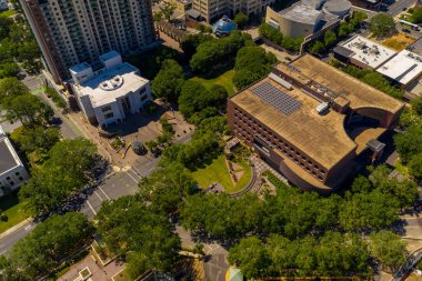Tallahassee FL şehir merkezinin hava manzarası