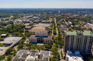 Tallahassee FL şehir merkezindeki yüksek hava fotoğrafı