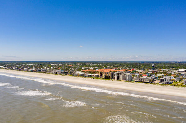 Картинки с воздуха в кондоминиумах Jacksonville Beach FL
