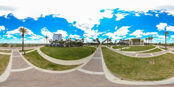 Jacksonville Beach Amerikai Egyesült Államok 360Vr Gömb Egyensúlyi Téglalap Alakú — Stock Fotó