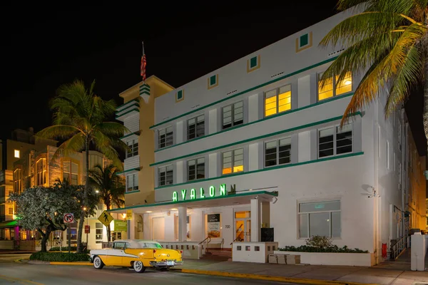 Avalon Hotel Miami Beach Ocean Drive Schließt Coronavirus Covid — Stockfoto